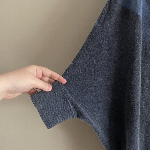 Moth Anthropologie S Blue Tie Dye Alpaca Blend Slouchy Dolman Cowlneck Sweater - Picture 4 of 10